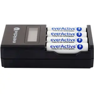 Carregador para 1-4 baterias AAA / AA Ni-MH c/ LCD