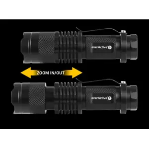 Lanterna compacta LED CREE XP-E2 3W 200lm c/ zoom - 1xAA