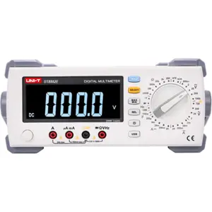 Multímetro digital de bancada (1000Vdc 750Vac 20Aac/dc 200MΩ Hz/% hFE T-RMS Min/Max USB)