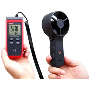 Anemómetro 0..30m/s com Função de Temperatura