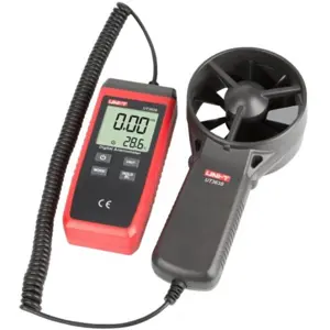 Anemómetro 0..30m/s com Função de Temperatura