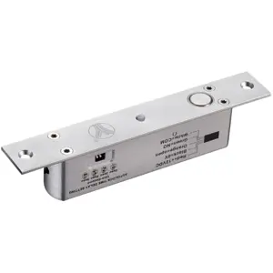 Cerradura electromecánica 12VDC 850mA con LED y retardo programable 0/3/6/9 s