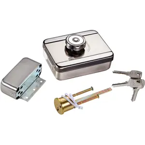Fechadura de superfície electromecânica Fail Safe (NC) - 12VDC - ABK-703A