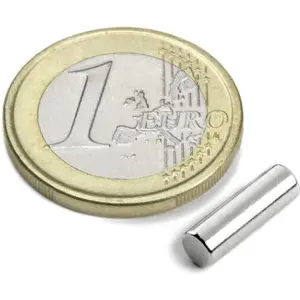 Imán de Neodimio (NdFeB) cilíndrico N42 Ø4x12.5mm