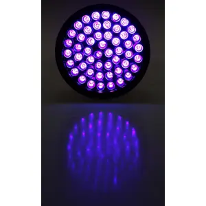 Lanterna UV (ultravioleta) c/ 51 LEDs - 3x 1.5V (AA)