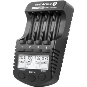Carregador profissional para 1-4 baterias AA e AAA com LCD