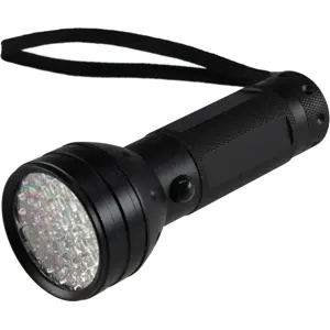 Lanterna UV (ultravioleta) c/ 51 LEDs - 3x 1.5V (AA)