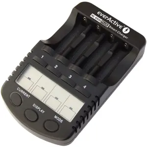 Carregador profissional para 1-4 baterias AA e AAA com LCD