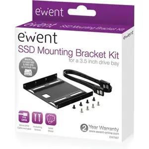 Suporte adaptador de discos HDD/SSD 2.5'' p/ compartimentos de 3.5''