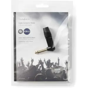 Ficha Jack 6.35mm MONO Macho 90º