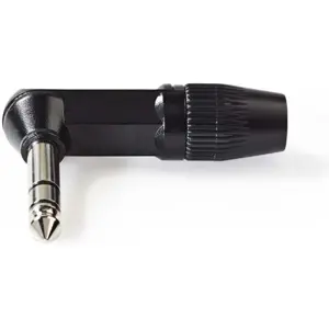 Ficha Jack 6.35mm STEREO Macho 90º