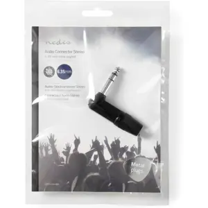 Ficha Jack 6.35mm STEREO Macho 90º