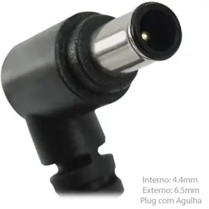 Fonte de alimentação LG 19VDC 2.1A Ø6.5x4.4mm c/ pino central - LG EAY62850503/eay62549309