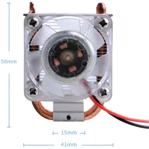 Dissipador c/ ventoinha ICE TOWER para Raspberry Pi 3B/3B+/4B