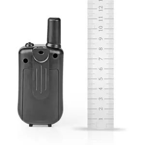 Kit de 2 Walkie-talkies 8 canais 5km VOX c/ lanterna - Preto