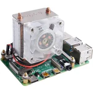 Dissipador c/ ventoinha ICE TOWER para Raspberry Pi 3B/3B+/4B
