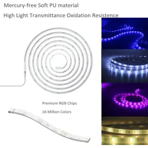 Fita de LEDs RGB inteligente Wi-Fi 12W c/ controlador (compatível c/ Tuya) - 2.0m