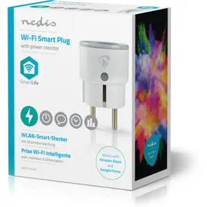 Tomada Inteligente Wi-Fi c/ medidor de consumo 2500W (compatível c/ Tuya) SmartLife
