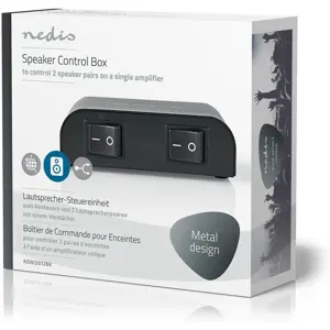 Controlador de altifalantes de 2 pares (2x L+R) - [ligações parafuso]