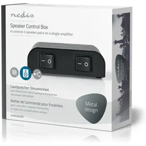 Controlador de altifalantes de 2 pares (2x L+R) - [ligações mola]