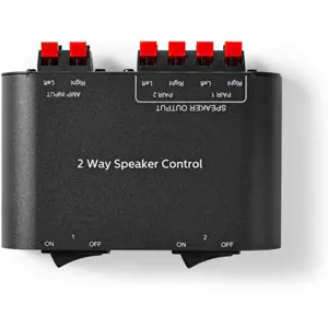 Controlador de altifalantes de 2 pares (2x L+R) - [ligações mola]