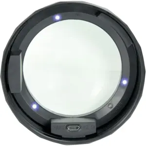 Lupa de mesa ajustable (5x..7x) con LED recargable - Fysic -FLA-18