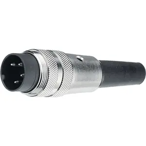 Ficha série 680 macho 4 pinos para cabo - Binder 09 0309 00 04