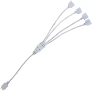 Distribuidor Y para fitas LED RGB 1-em-4
