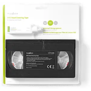 Cassete de limpeza VHS c/ liquido de limpeza 20ml