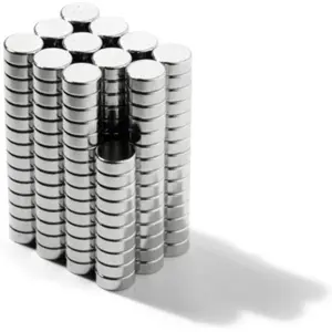 Íman Neodymium (NdFeB) redondo N45 Ø4x1,5mm