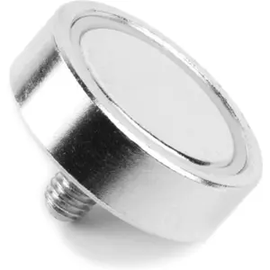 Íman Neodymium (NdFeB) redondo com rosca M5 - N42 Ø25mm