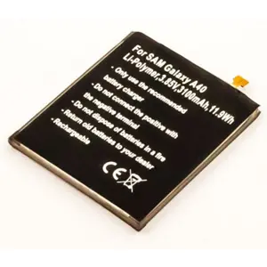 Bateria compatível Samsung Galaxy A40 3.85V 3100mAh 11,9Wh Li-Pol