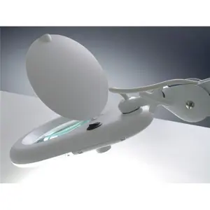 Candeeiro com lupa Ø127mm (8 dioptrias) e com luz LED (9W)