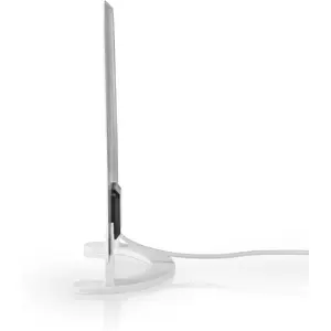 Antena TV Terrestre amplificada TDT FM/VHF/UHF 30dB c/ filtro LTE700 - branca