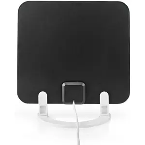 Antena TV Terrestre amplificada TDT FM/VHF/UHF 30dB c/ filtro LTE700 - branca