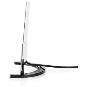 Antena TV Terrestre amplificada TDT FM/VHF/UHF 28dB c/ filtro LTE800 - preto