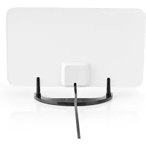Antena TV Terrestre amplificada TDT FM/VHF/UHF 28dB c/ filtro LTE800 - preto