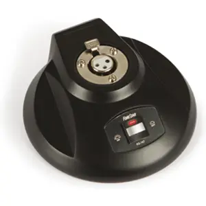 Base de mesa anti-choque para microfones com conetor XLR.
