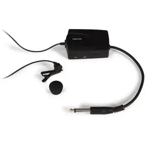 Microfone de lapela com adaptador