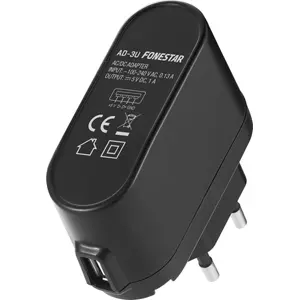 Carregador CA/CC 1 x USB, 5 V, 1.000 mA