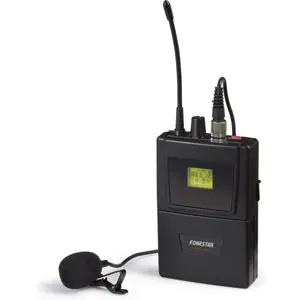 Microfone sem fios portátil UHF
