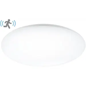 Plafon LED 230VAC 18W 1260lm 4000K c/ sensor microondas e crepuscular Ø267x85mm
