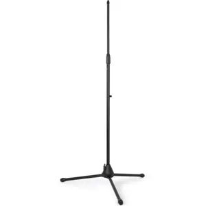 Pé de microfone com base de 3 pés dobráveis. Rosca standard 5/8".