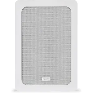 Altifalante Hi-Fi 2 vias para embutir em teto ou parede de baixa impedância e rede rectangular. 40 W máximo, 20 W RMS.