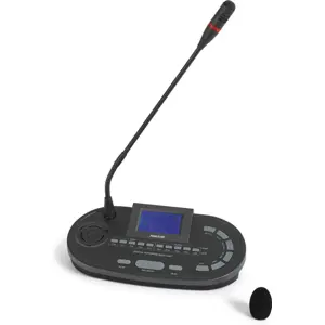 Microfone de mesa para 1 tradutor.