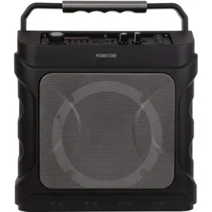 Coluna portátil karaoke 20W c/ bluetooth FM/USB/SD/MP3 + microfone sem fio
