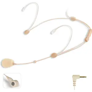 Microfone de cabeça para utilização mãos livres, com conetor jack 3'5 mm mono 90º