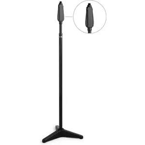 Pé de microfone com base tripé de fundição. Rosca standard 5/8".