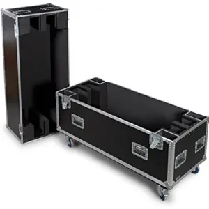 Caixa de transporte para 2 ecrãs (monitor ou TV) de plasma de até 50"