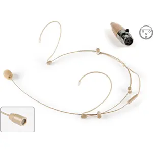 Microfone de cabeça mãos livres, com conetor mini XLR 4 pinos